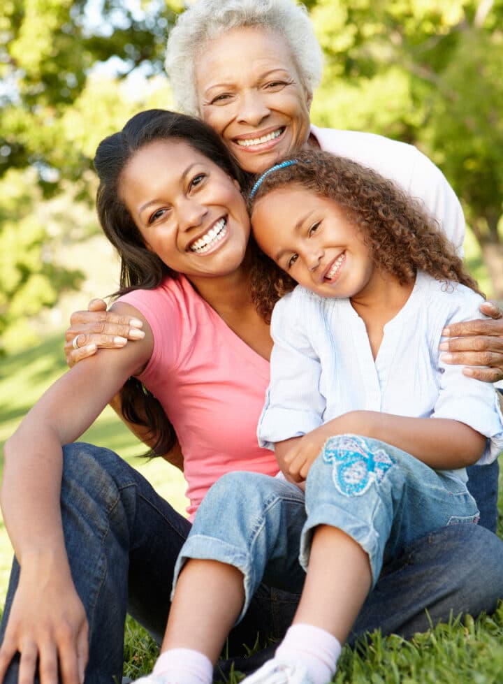 mujer y familia